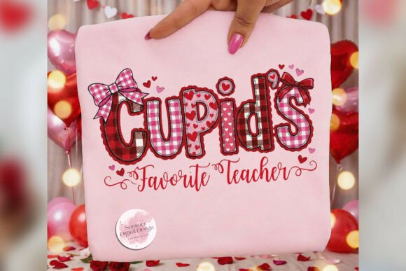 Download Cupids Favorite Teacher Preppy Faux Knit - Premium Bundle