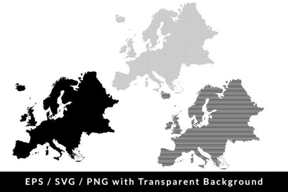Download Europe Map Silhouette SVG EPS PNG - Europe Collection