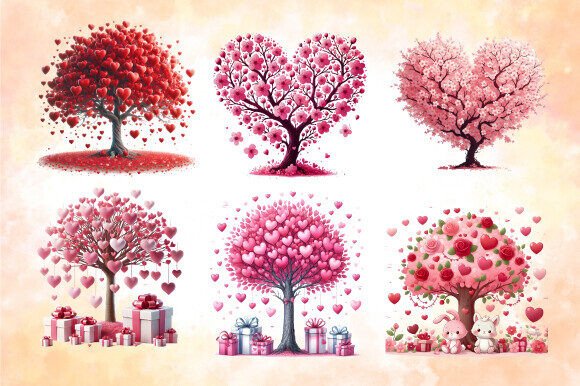 Download Valentines Day Tree Clipart - Premium Resources