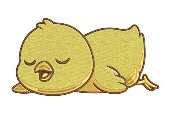 Download Cute Sleeping Duck Embroidery Design - Embroidery Collection