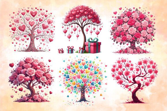 Download Valentines Day Tree Clipart - Premium Resources