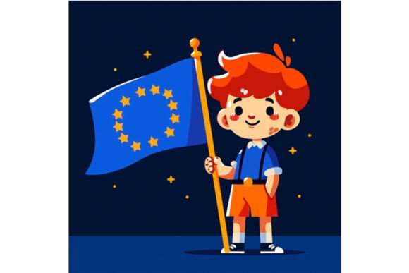 Download Flat Europe Day Celebration Background - Europe Collection