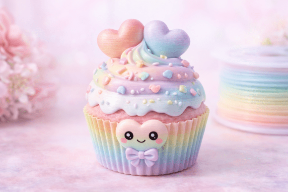 Download Kawaii Valentine Sweetheart Cupcake - Kawaii valentine Collection