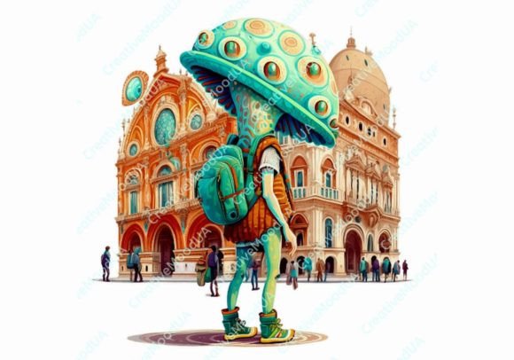 Download Alien Traveler in Europe. Sublimation - Europe Collection